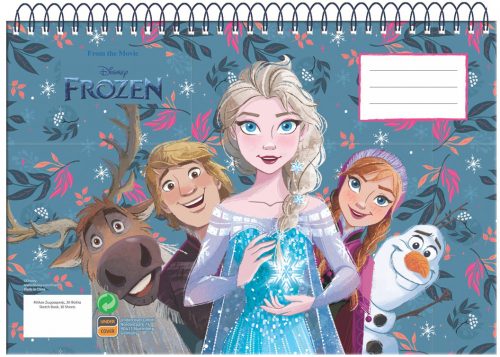 Disney Regatul de gheață A/4 caiet de schițe cu spirală 30 sheets