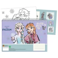   Disney Regatul de gheață Adventure Caiet de schițe A/4 spirală cu 40 de pagini și autocolante