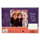 Disney Regatul de gheață Heart Caiet de schițe A/4 spirală cu 40 de pagini și autocolante