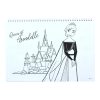 Disney Regatul de gheață Heart Caiet de schițe A/4 spirală cu 40 de pagini și autocolante