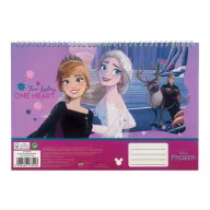   Disney Regatul de gheață One Heart Carnet de schițe spirală A/4, 30 de foi