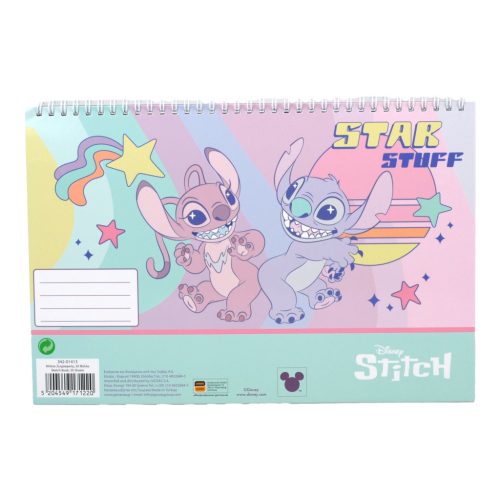 Disney Lilo și Stitch Star Stuff Carnet de schițe A/4 spirală, 30 file
