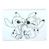 Disney Lilo și Stitch Blast Caiet de schițe A/4 cu spiră și autocolante, 40 pagini