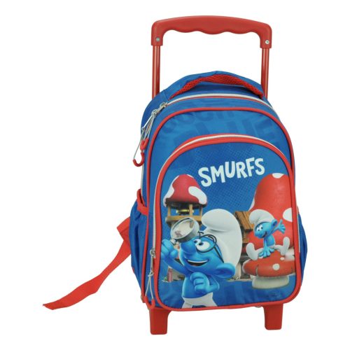 Strumfii Village rucsac cu roți pentru grădiniță, geantă 30 cm