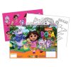 Dora Exploratoarea Jungle Carnet de schițe A/4 Spirală cu 40 pagini cu Autocolant