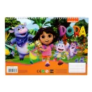 Dora Exploratoarea Jungle Carnet de schițe A/4 Spirală cu 40 pagini cu Autocolant