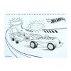 Hot Wheels Challenge Caiet de schițe spirală A/4 cu 40 de coli și autocolante