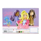 Barbie Paints Caiet schițe A/4 cu spirală, 40 pagini și autocolante