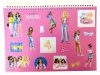Barbie Paints Caiet schițe A/4 cu spirală, 40 pagini și autocolante