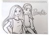 Barbie Paints Caiet schițe A/4 cu spirală, 40 pagini și autocolante