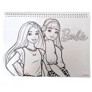 Barbie Paints Caiet schițe A/4 cu spirală, 40 pagini și autocolante