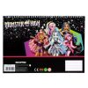 Monster High Crew Caiet de schițe spiralat A/4 cu 40 de pagini și autocolante
