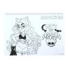 Monster High Crew Caiet de schițe spiralat A/4 cu 40 de pagini și autocolante