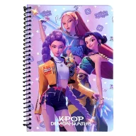   Fetele Kpop la vânătoare de demoni Warrior Trio Bloc spirală cu linii B/5, 70 de foi