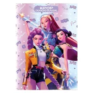   Fetele Kpop la vânătoare de demoni Hunters Caiet A4 cu linii, 50 file