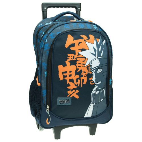 Naruto Letters rucsac școlar cu rotile, geantă 46 cm