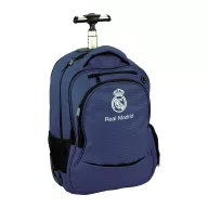 Real Madrid Blue rucsac școlar cu roți, geantă 48 cm