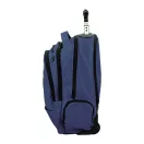 Real Madrid Blue rucsac școlar cu roți, geantă 48 cm