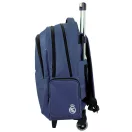 Real Madrid Blue rucsac școlar pe roți, geantă de 46 cm