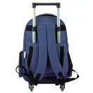 Real Madrid Blue rucsac școlar pe roți, geantă de 46 cm