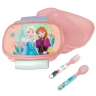   Disney Regatul de gheață Together cutie de sandwich + set de tacâmuri