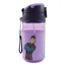 Disney Regatul de gheață Modern Magic sticlă din plastic cu pai și cârlig 350 ml