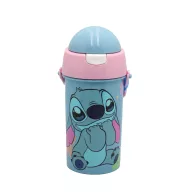   Disney Lilo și Stitch Alien 626 biberon din plastic cu pai și cârlig 500 ml