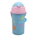 Disney Lilo și Stitch Alien 626 biberon din plastic cu pai și cârlig 500 ml