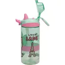 Disney Marie Little Lady sticlă din plastic cu paie și agățătoare 450 ml