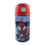 Omul Păianjen Spidey Glow sticlă de plastic cu pai și cârlig 350 ml