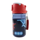 Omul Păianjen Spidey Glow sticlă de plastic cu pai și cârlig 350 ml