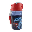 Omul Păianjen Spidey Glow sticlă de plastic cu pai și cârlig 350 ml
