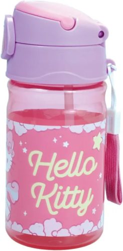 Hello Kitty Unicorn sticlă de plastic cu cârlig 350 ml