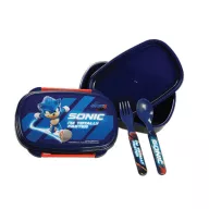   Sonic Ariciul Faster Cutie pentru Sandwich + Set de Tacâmuri