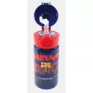 FC Barcelona Barca sticlă de aluminiu cu pai 500 ml