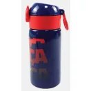 FC Barcelona Barca sticlă de aluminiu cu pai 500 ml
