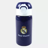 Real Madrid Blue Sticlă de aluminiu cu pai 500 ml