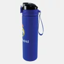 Real Madrid Blue sticlă mată din plastic cu pai 700 ml
