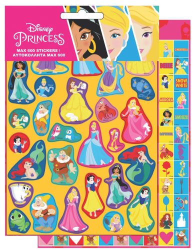 Prințesele Disney 600 set de autocolante