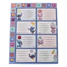 Disney Lilo și Stitch Aliens etichetă pentru caiet cu autocolante, 16 buc