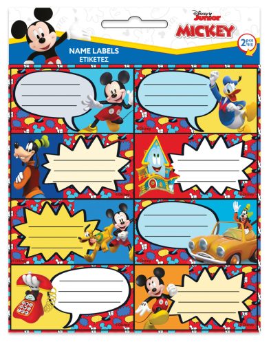 Disney Mickey  Fun Times etichete pentru caiete set de 16