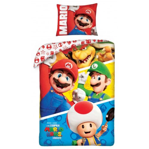 Super Mario Bros Lenjerie de pat 140×200cm, 70×90 cm