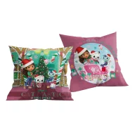   Gabby's Dollhouse Cat-tastic Holiday Perna decorativă de Crăciun 40x40 cm