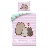   Pusheen Always Cozy set de lenjerie de pat 140×200cm, 70×90 cm microfibră