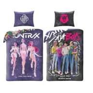   Fetele Kpop la vânătoare de demoni For the Fans set lenjerie de pat reversibil 140×200cm, 70x90 cm microfibră