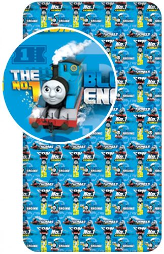 Thomas și prietenii săi Blue Engine cearșaf cu elastic 90x200 cm