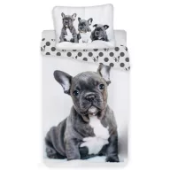   Câine Set de lenjerie pentru French Bulldogs 140×200cm, 70×90 cm