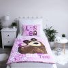 Masha și Ursul Hug Time Lenjerie de pat pentru copii 100x135cm, 40x60 cm