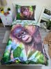 Orangutan Lenjerie de pat 140×200cm, 70×90 cm.
