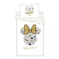 Disney Minnie  Set de lenjerie Gold 140×200cm, 70×90 cm
